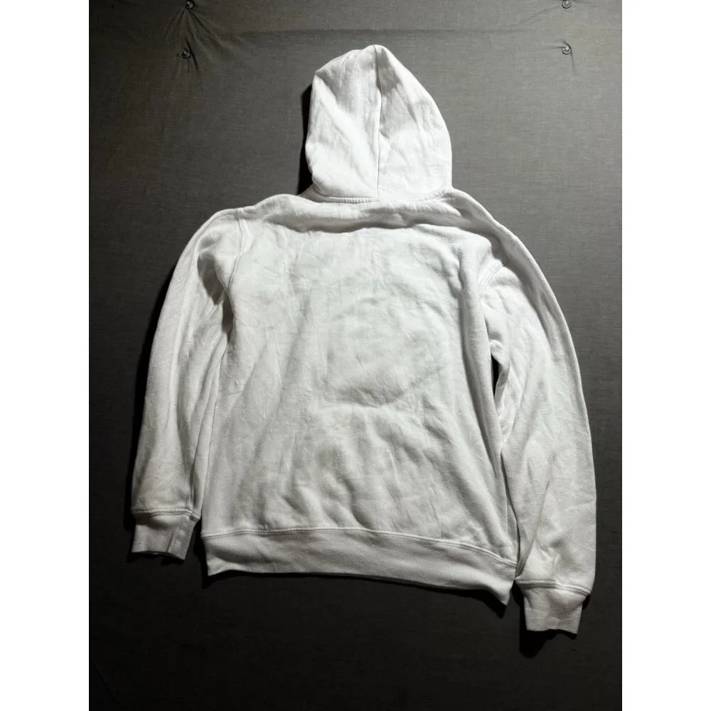 Disney Afghan Micky Mouse Sweatshirt Mens Size XS White Pullover‎ Hoodie